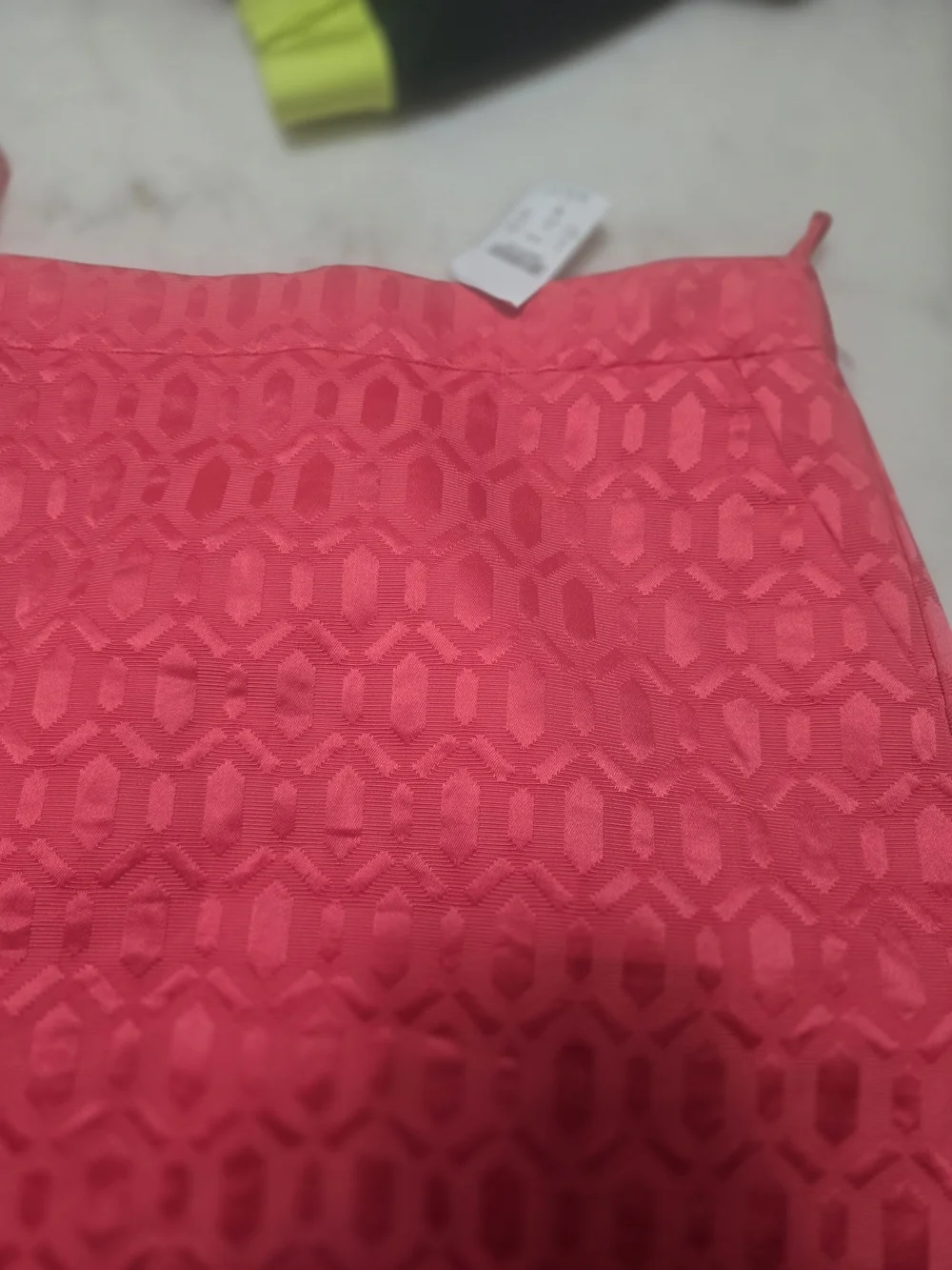 J. Crew Coral Pink Lace-Style Mini Skirt